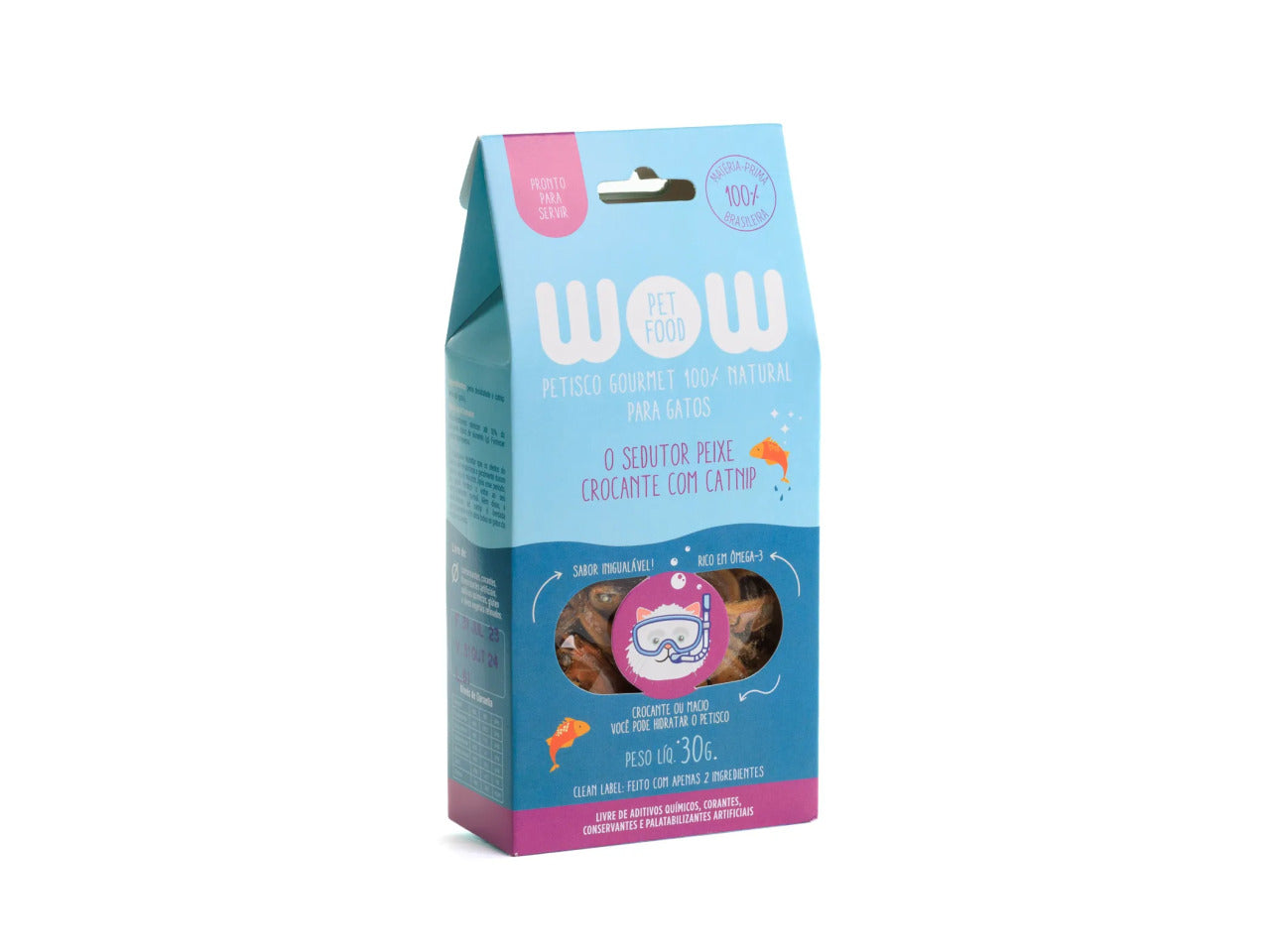 WOW Pet Food Natural Fish Flavored Cat Snack with Catnip