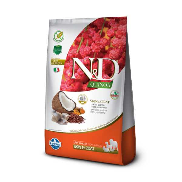 N&D Quinoa Canine Skin & Coat Fish Food 10.1kg | Food for Dogs with Sensitive Skin