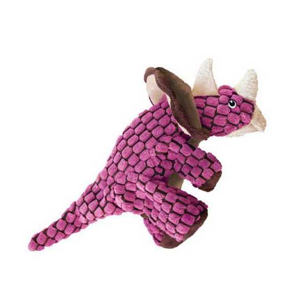 Brinquedo de Pelúcia Dynos Triceraptors Rosa com Apito para Cachorro | KONG