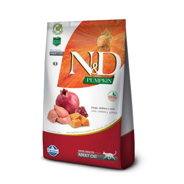 ND Pumpkin Cat Food for Adult Neutered Cats Chicken 1.5kg | GMO Free
