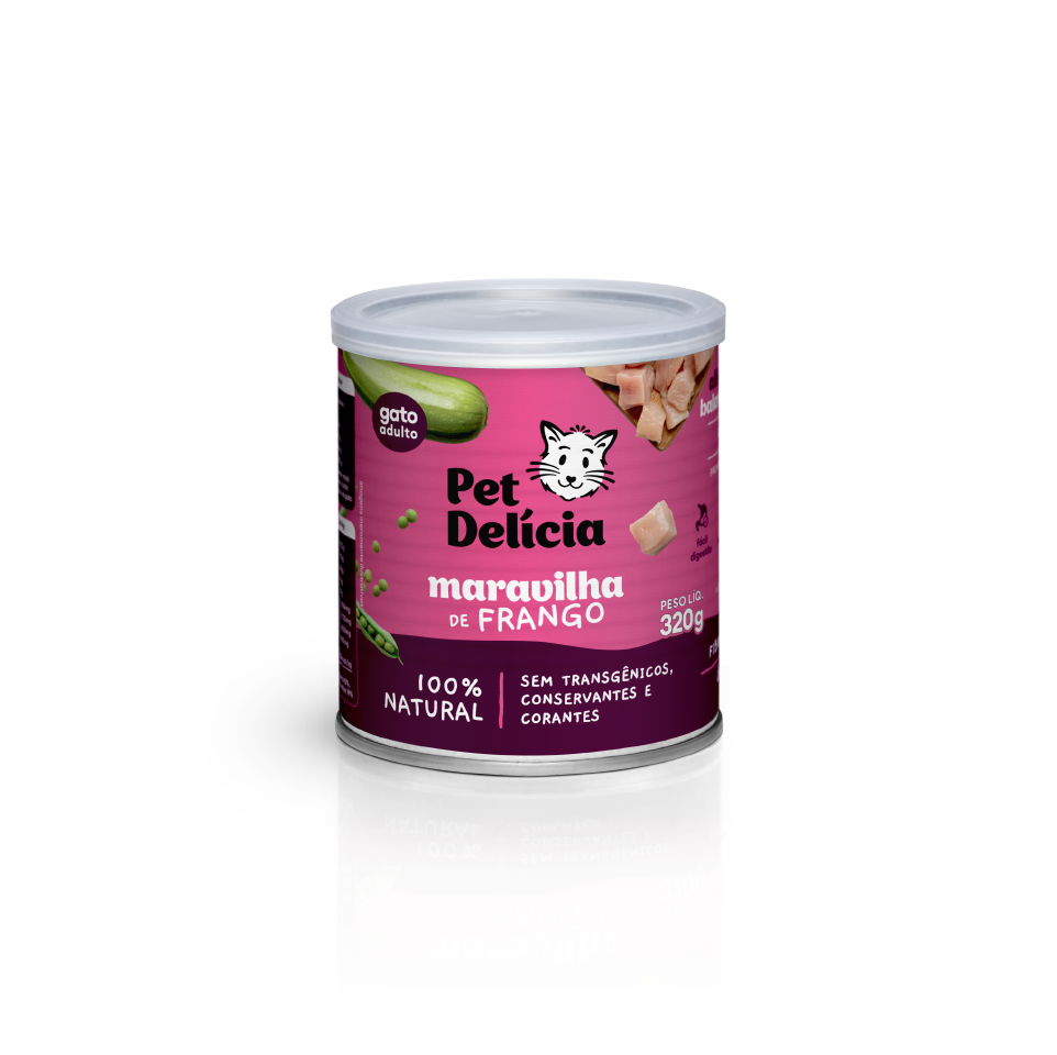 Delicious Cat Wonder Chicken 320g | Balanced Natural Food for Cats