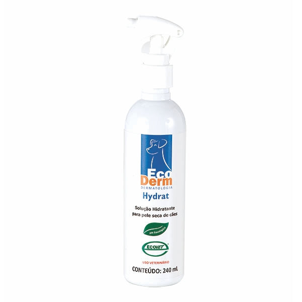 Solução Hidratante de Pele para Cães e Gatos Ecoderm Hydrat 240ml | Ecovet