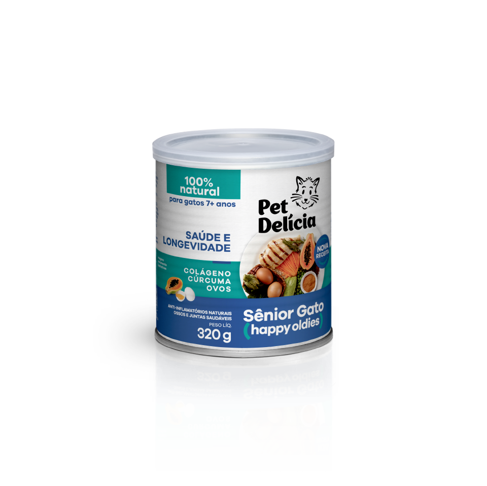Pet Delícia Senior Cat 320g | Natural Food for Senior Cats