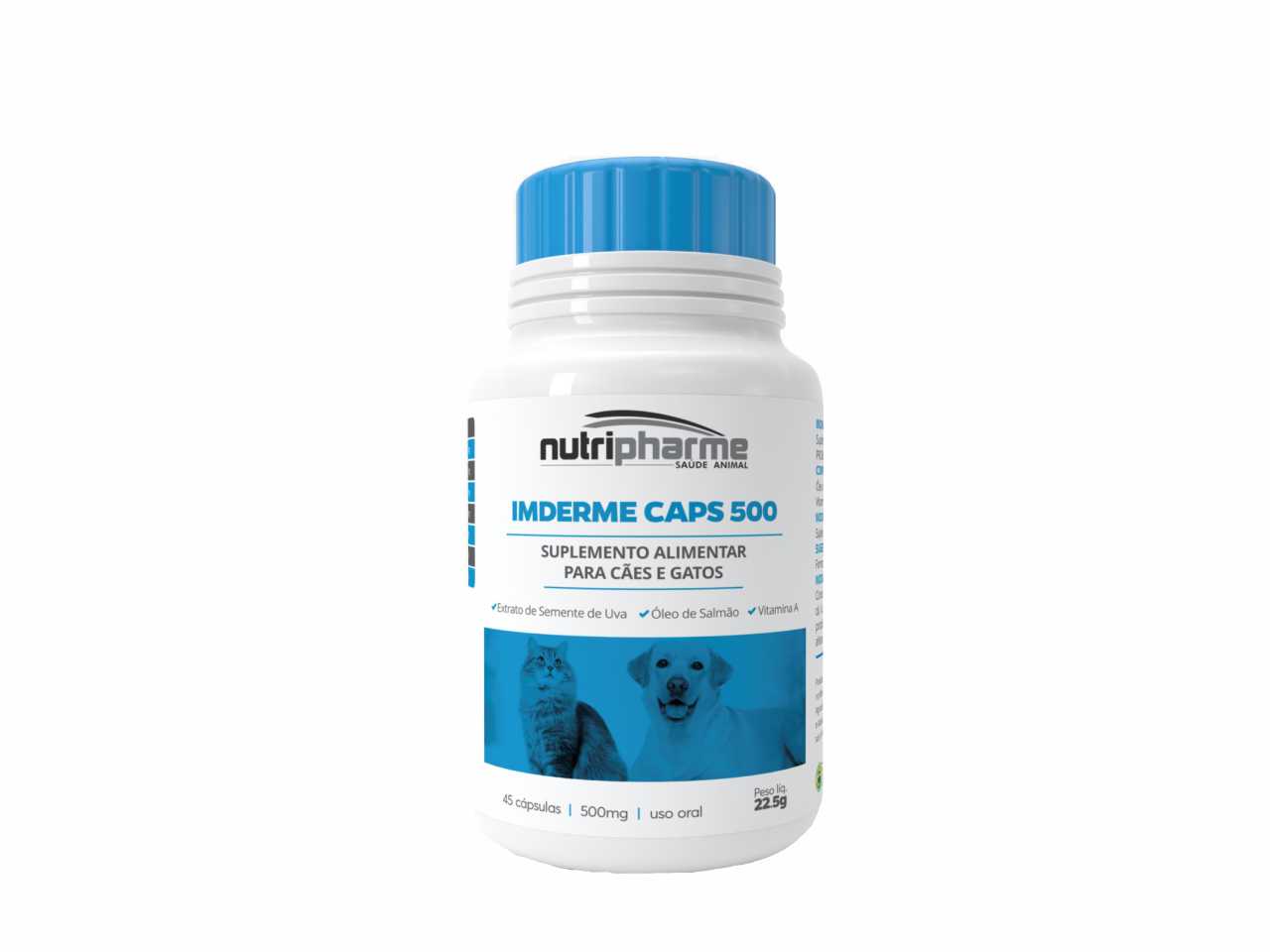 Imderme Caps 500 45 Tablets | Food Supplement | Dogs and Cats