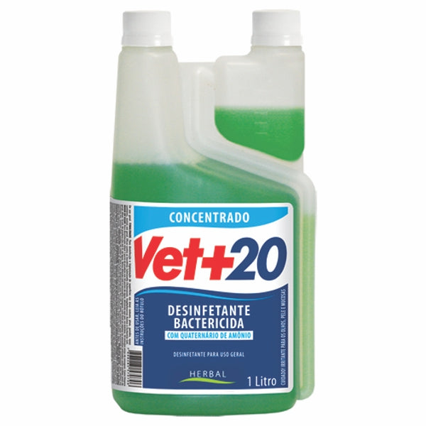 Desinfetante Bactericida Concentrado Vet+20 Herbal | Classe A Saúde