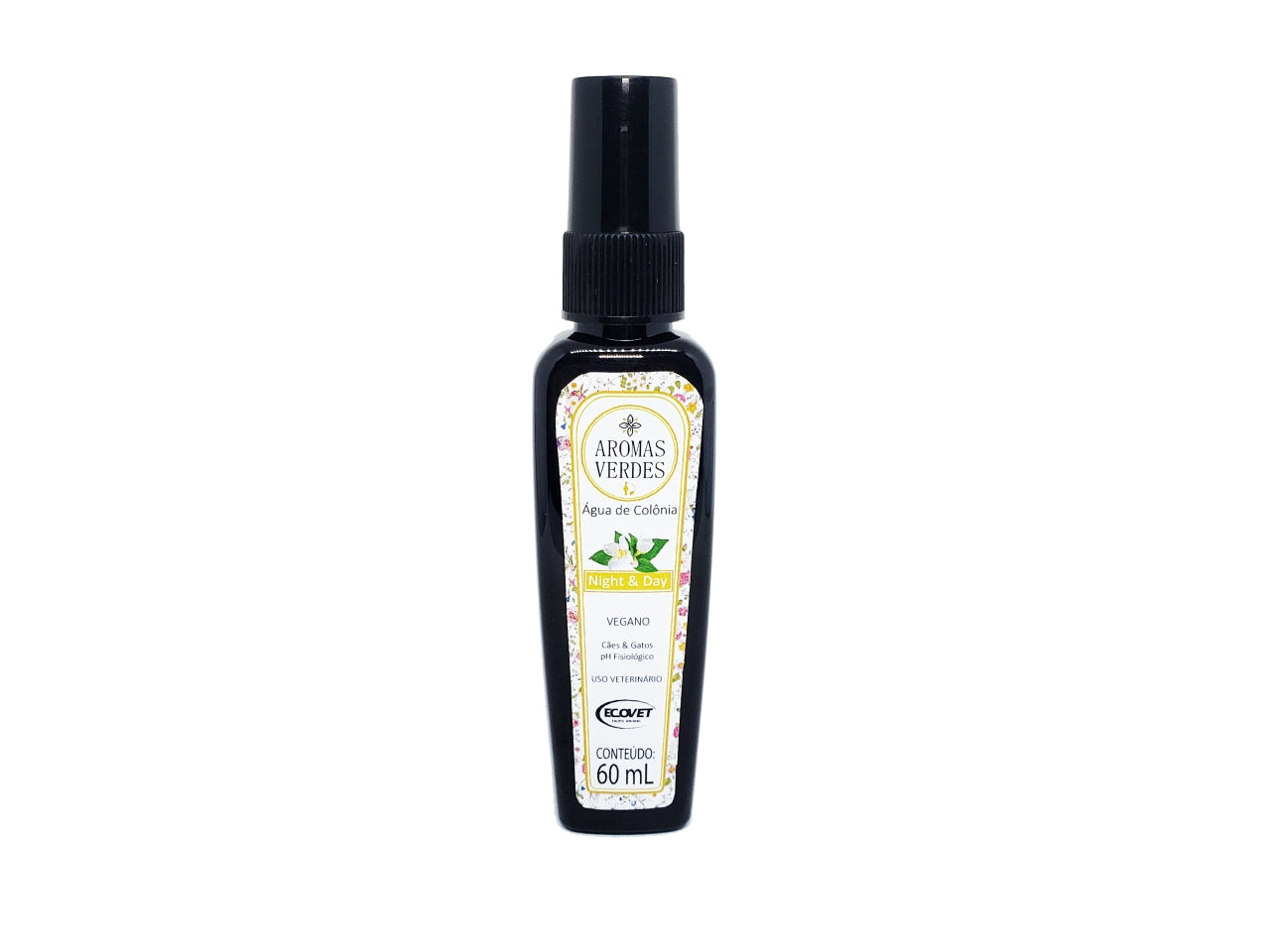 Água de Colônia Aromas Verdes Cães e Gatos | Fragrância Night & Day 60ml | Ecovet