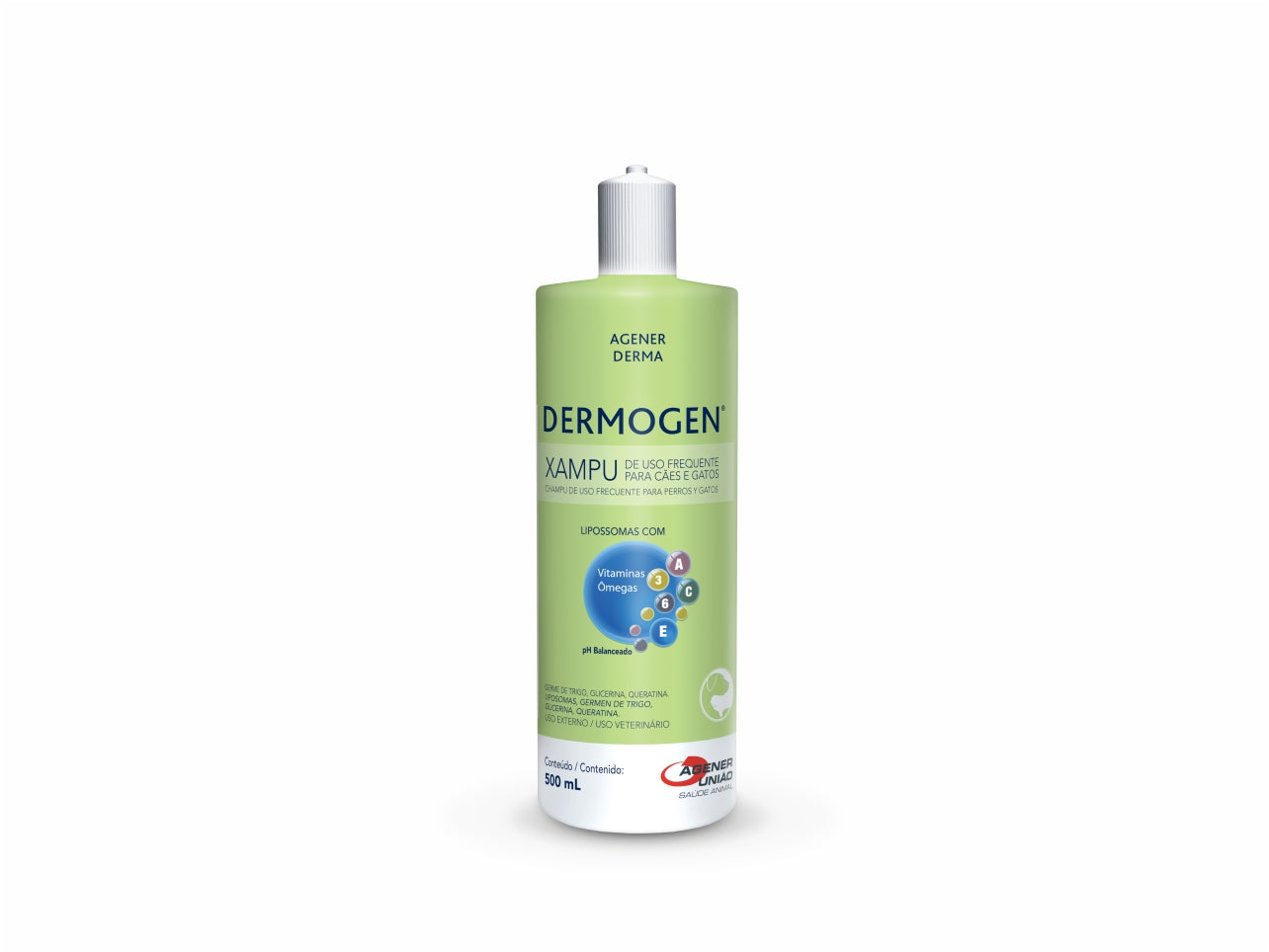 Dermogen Equilíbrio 500ml | Shampoo for Dogs and Cats with Sensitive Skin