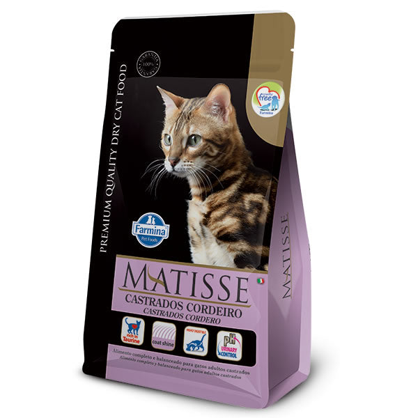 Ração Matisse Gatos Castrados Cordeiro | Farmina