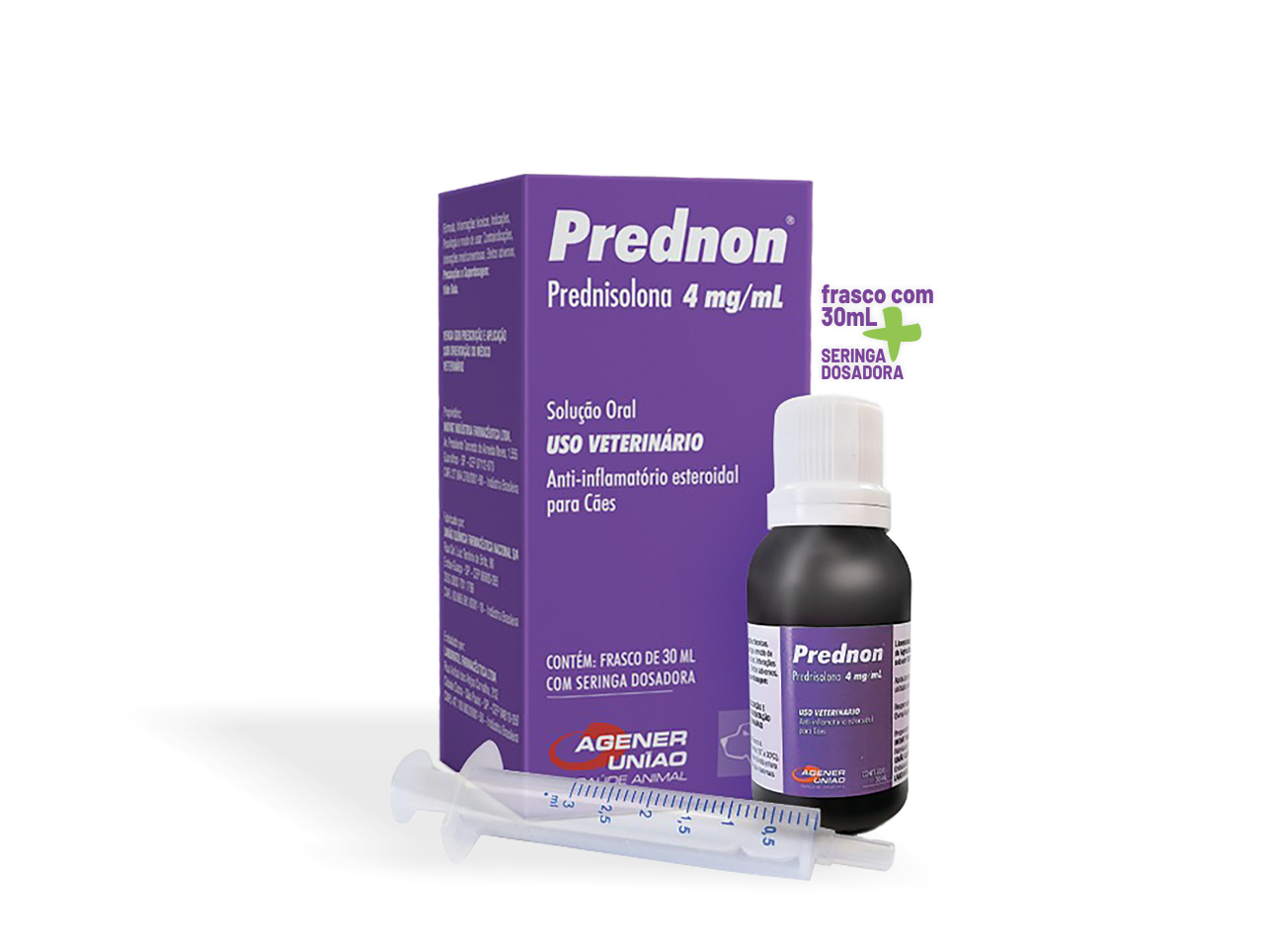 Prednon Sol Oral 30ml para Cães | Prednisolona Anti-inflamatória