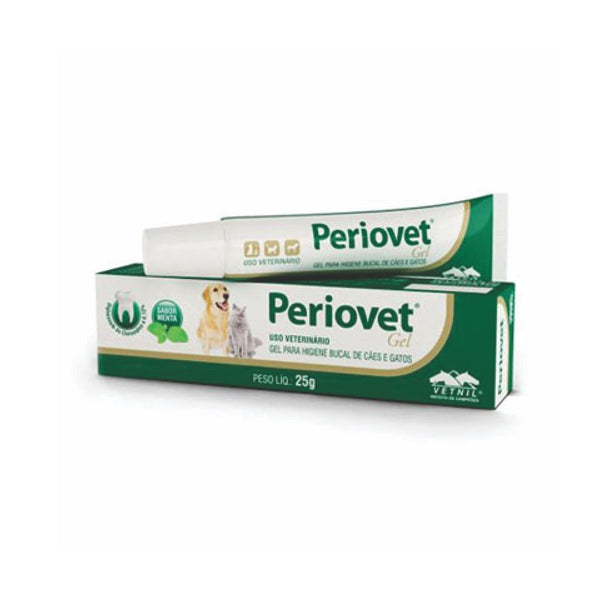 Pasta de Dente Periovet Gel 25G Para Cães E Gatos | Vetnil