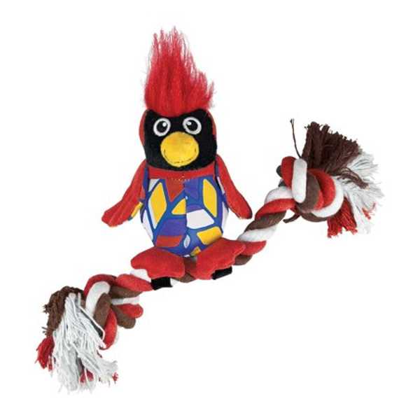 Brinquedo de Pelúcia com Apito Knots Clingerz Cardinal Médio/Grande para Cachorro | KONG