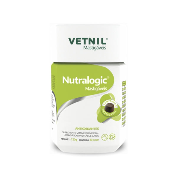 Nutralogic Chewable Vetnil Vitamin Supplement for Dogs and Cats - 60 tablets