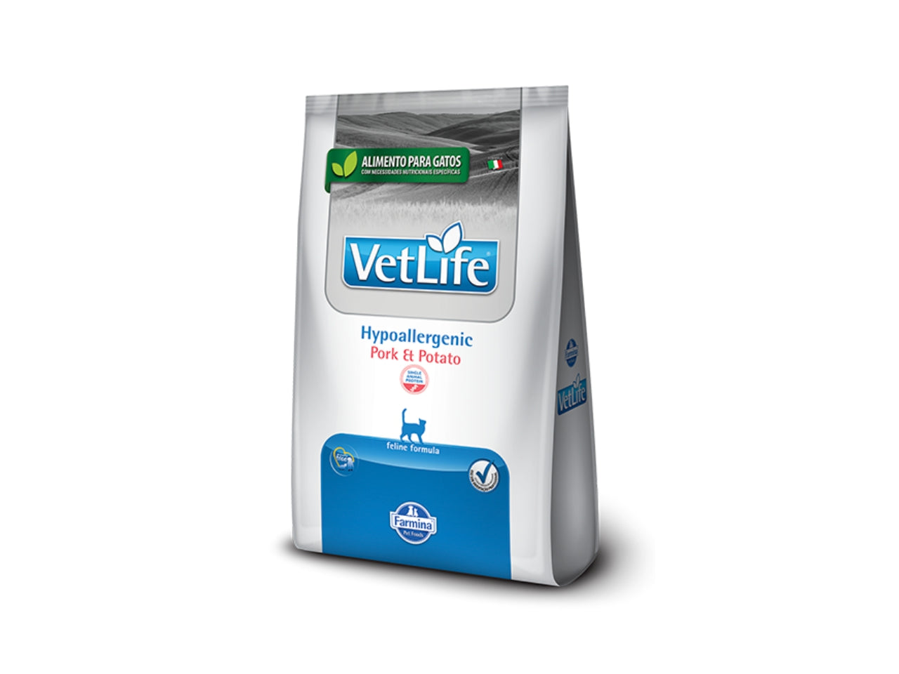 Vet Life Natural Hypoallergenic Pork and Potato Food for Adult Cats