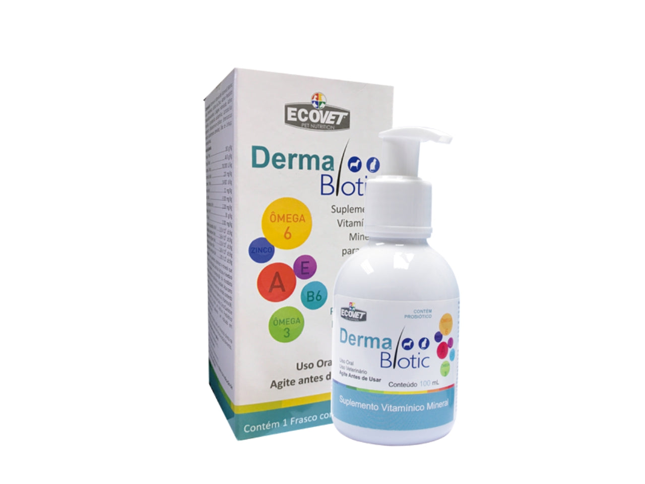 Suplemento Vitamínico Derma Biotic 30g para Cães e Gatos | Ecovet