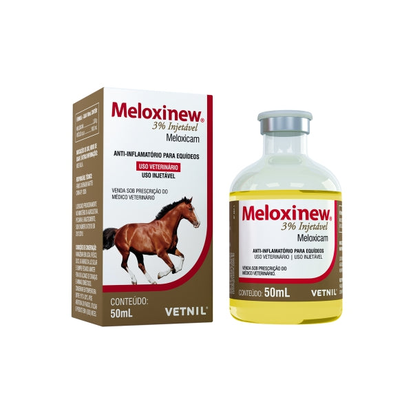 Meloxinew 3% Injectable Vetnil Anti-Inflammatory for Horses 50ml