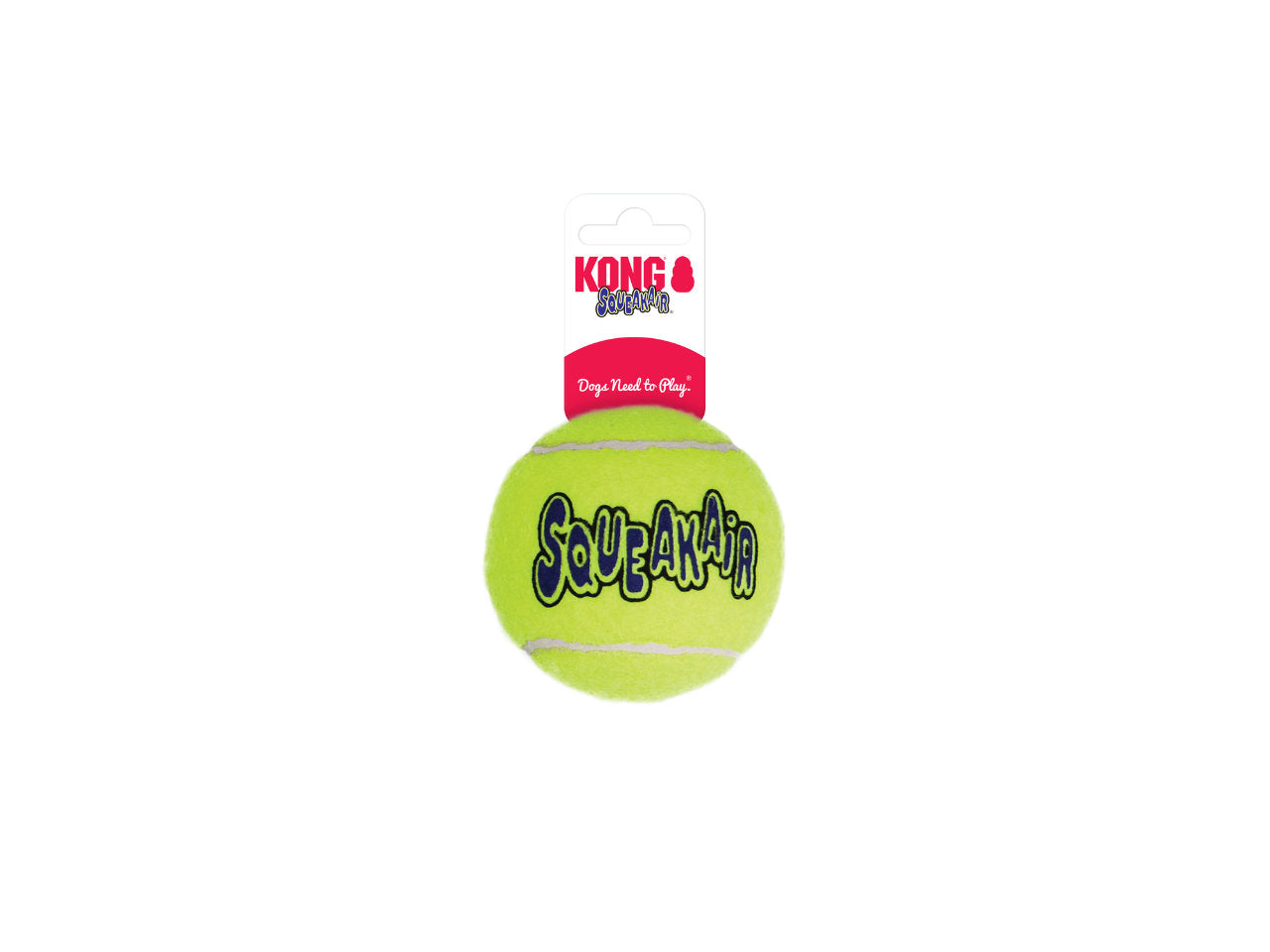 Bola de Tênis KONG SqueakAir | Brinquedo com Apito para Cães – Resistente e Divertido