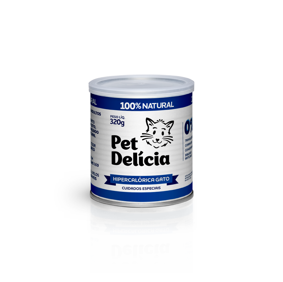 Alimentação para Gatos HiperCalórica 320g em Recuperação | Pet Delícia Gato