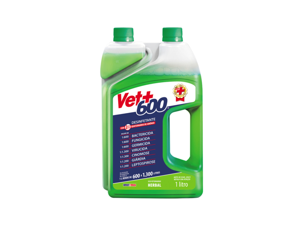 Pet Disinfectant Concentrated Bactericide Vet+600 1lt