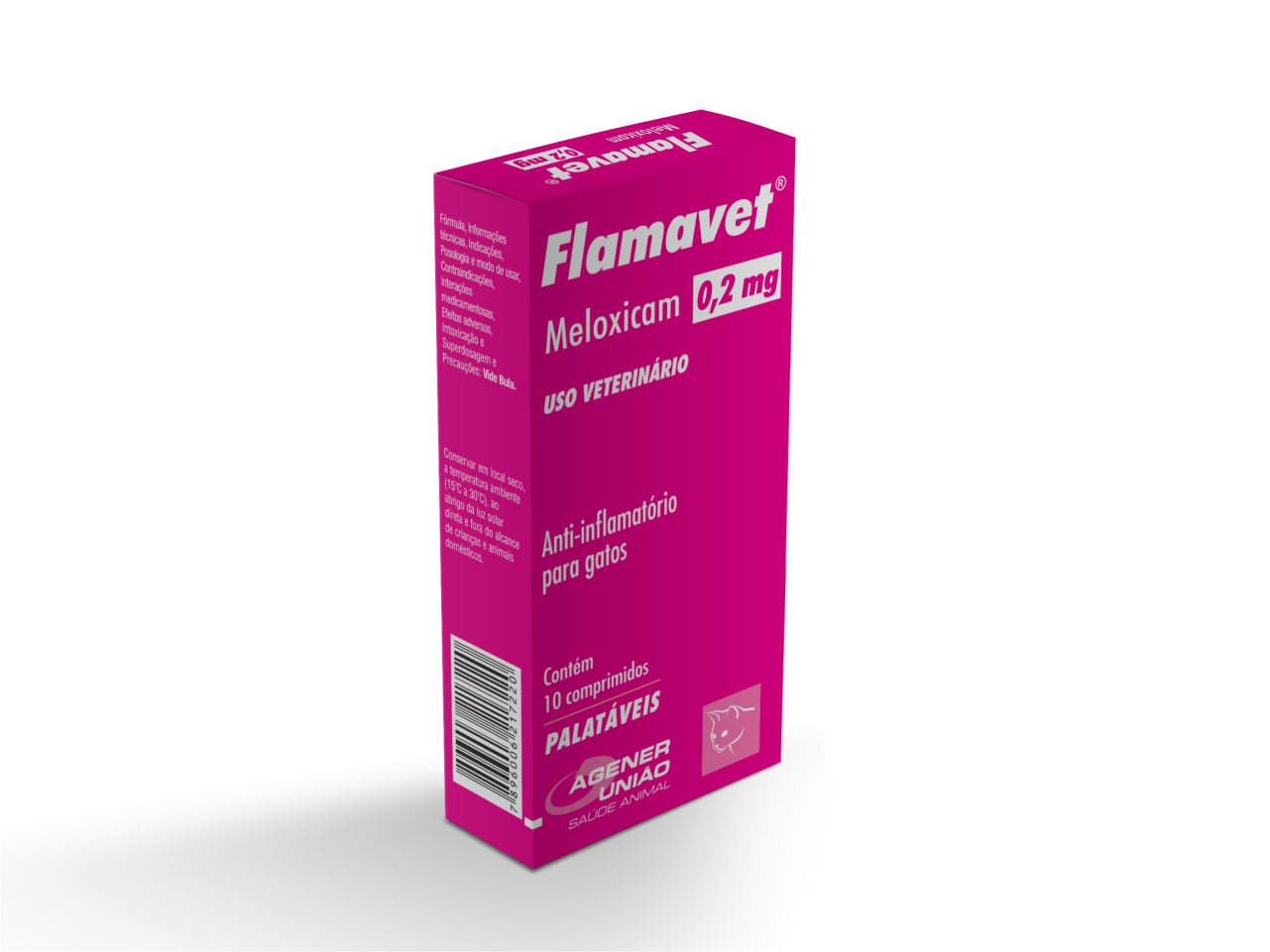 Flamavet Gatos 0.2mg - 10 Comprimidos | Anti-inflamatório Seguro para Gatos