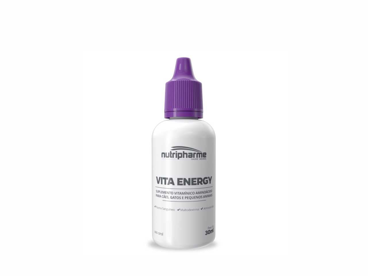VITA ENERGY 30ML Suplemento de Aminoácidos e Vitaminas para Cães e Gatos | Nutripharme