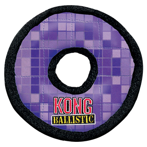 KONG Ballistic Ring G | Brinquedo de Pelúcia com Apito para Cachorro