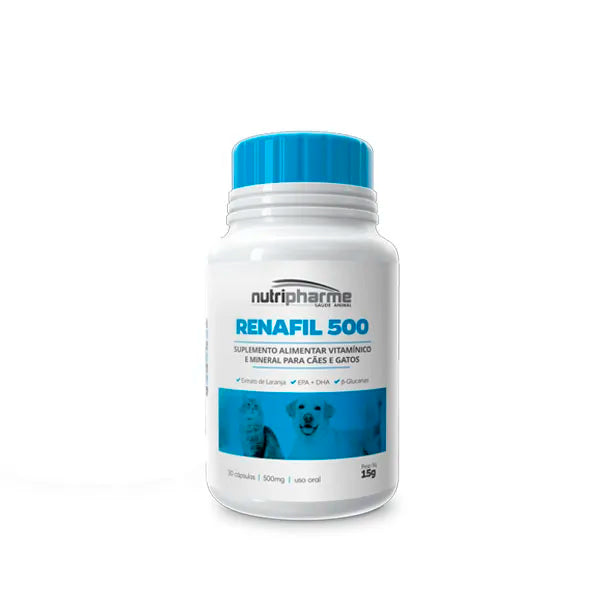 Suplemento Renafil 500 Saúde Renal para Cães e Gatos | Nutripharme