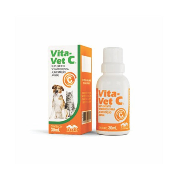 Suplemento Vitamínico Vita-Vet C Cães e Gatos 30 ml | Vetnil
