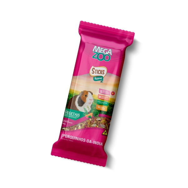 Stick Natural com Vegetais para Porquinhos-da-Índia 140g | Megazoo