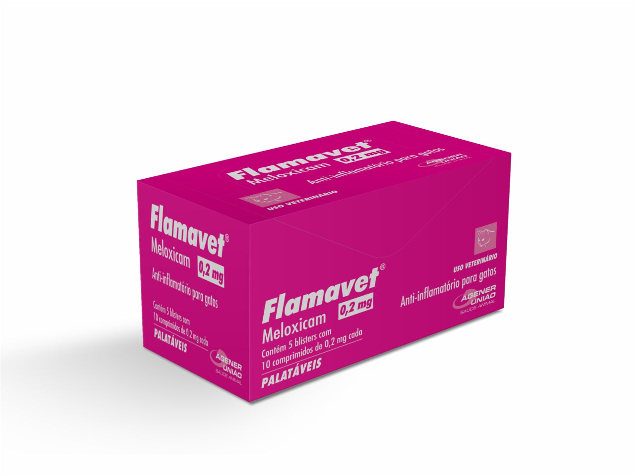 Flamavet Gatos 0.2mg - 50 Comprimidos | Anti-inflamatório e Analgésico