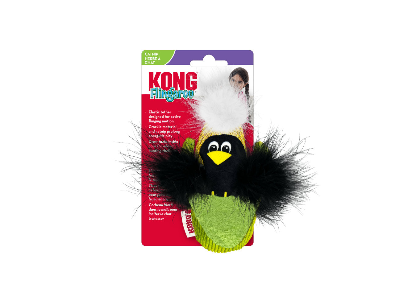 Brinquedo KONG Flingaroo Corny Espiga de Milho | Gatos