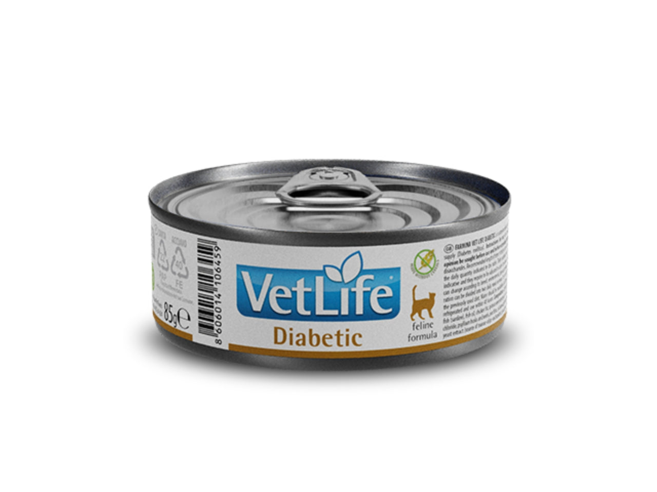 Ração Úmida Vet Life Diabetic Gatos Diabéticos Sachê 85g