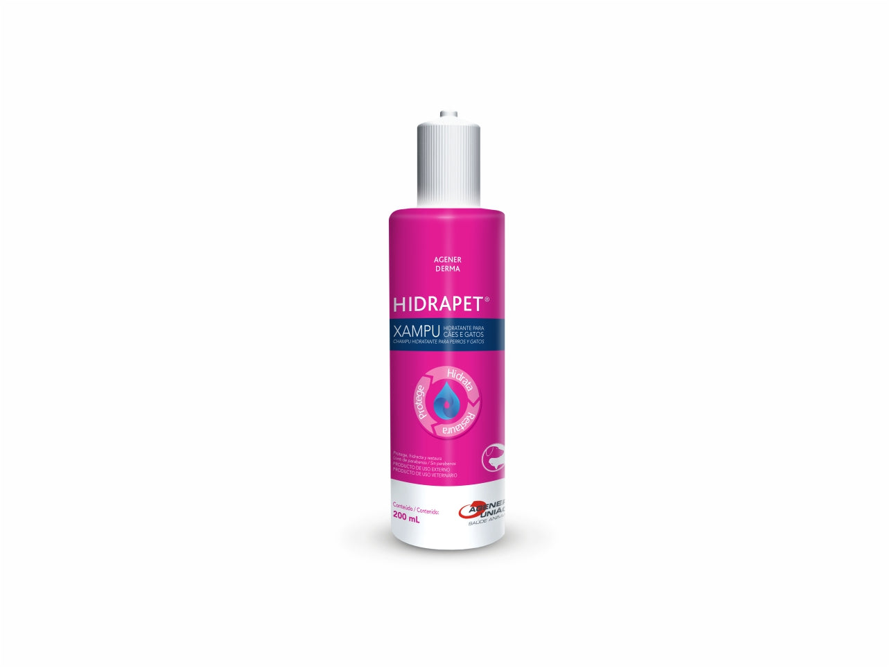 Hidrapet Shampoo 200ml para Cães e Gatos | Nutrição e Hidratação da Pele e Pelo