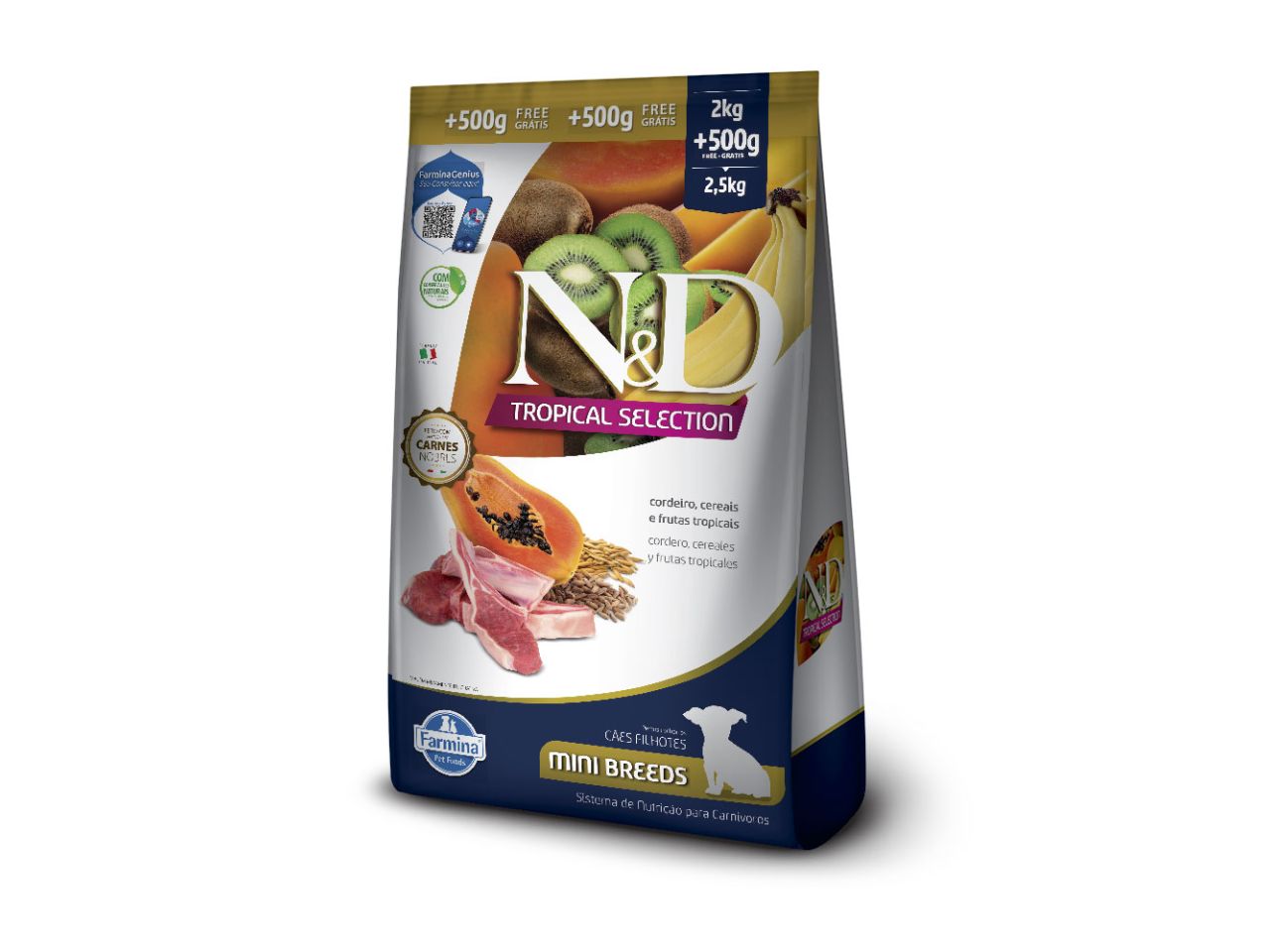 ND Tropical Lamb Puppy Mini 2KG + 500G Free Food | for Puppies