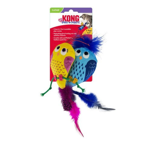 KONG Pull-a-Partz Luvs | Brinquedo de Pelúcia c/ Catnip para Gatos