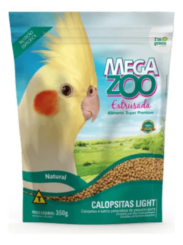 Ração Extrusada para Calopsitas Light 350g | Megazoo
