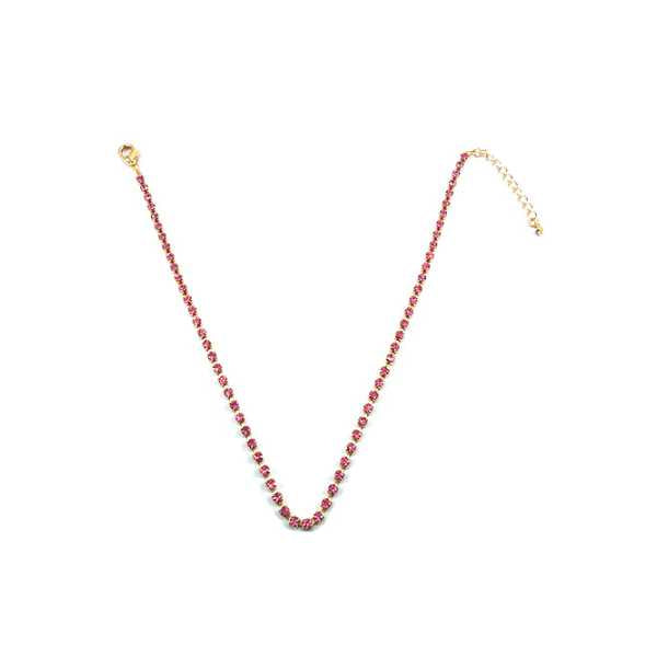 Corrente Lisa De Strass Light Color Para Pet Pelle Pet