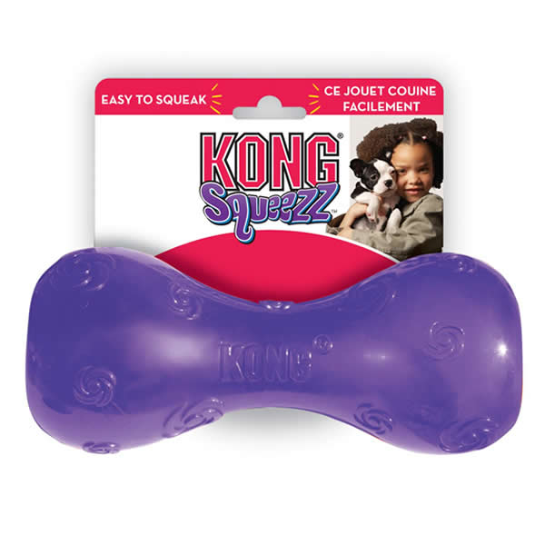 KONG Squeezz Dumbbell Toy
