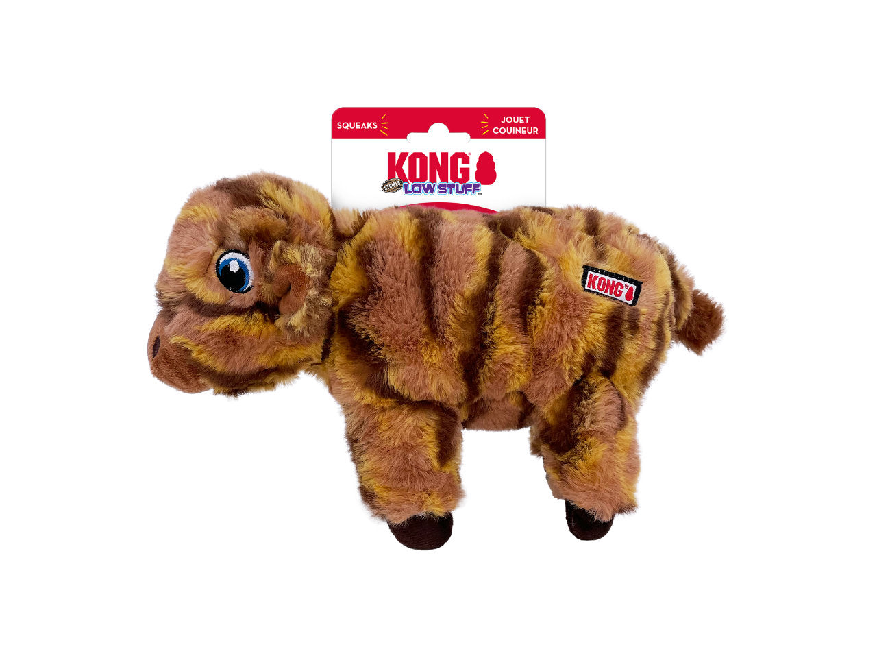 Brinquedo Pelúcia KONG Low Stuff Stripes Vaca | Cães M