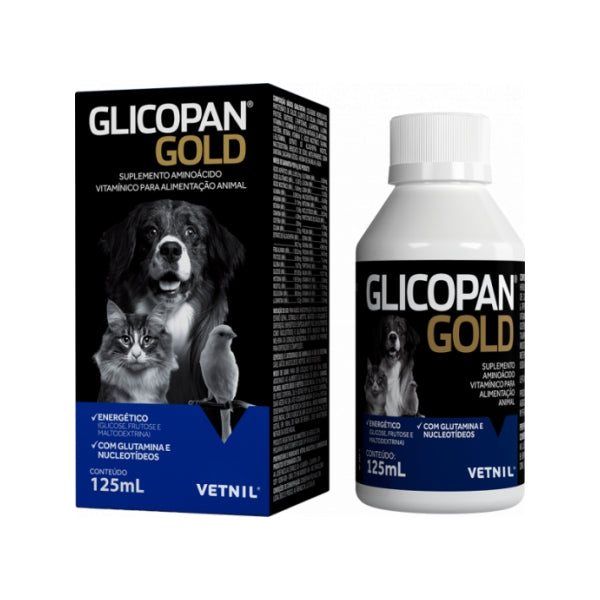 Suplemento Glicopan Gold 125ML para Cães e Gatos | Vetnil