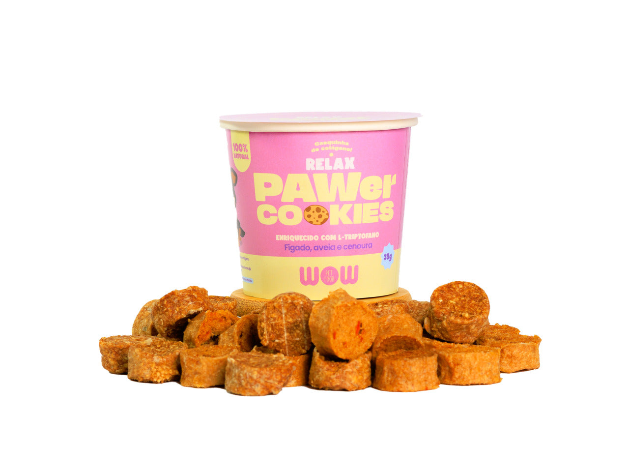 PAWer Natural Dog Snacks RELAX Cookies with liver, oats and carrots WOW Pet Food