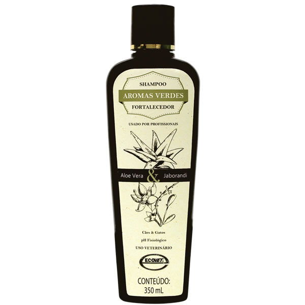 Shampoo Aromas Verdes Fortalecedor Aloe Vera e Jaborandi 350ml | Ecovet