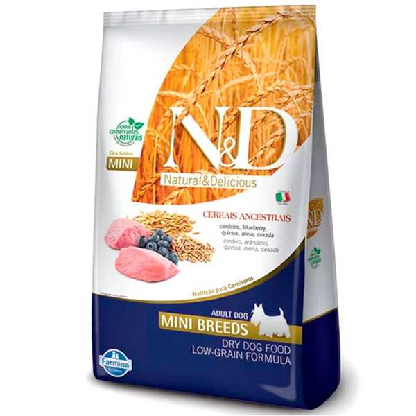 Ração ND Ancestral Grain Cães Adultos Mini Cordeiro | Farmina