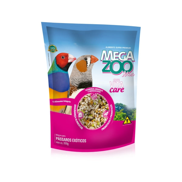 Ração Mix para Pássaros Exóticos 350g | Megazoo