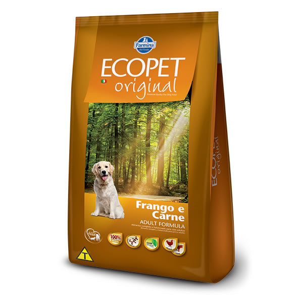 Ração Ecopet Original | Completa e Balanceada para Cães Adultos | Farmina