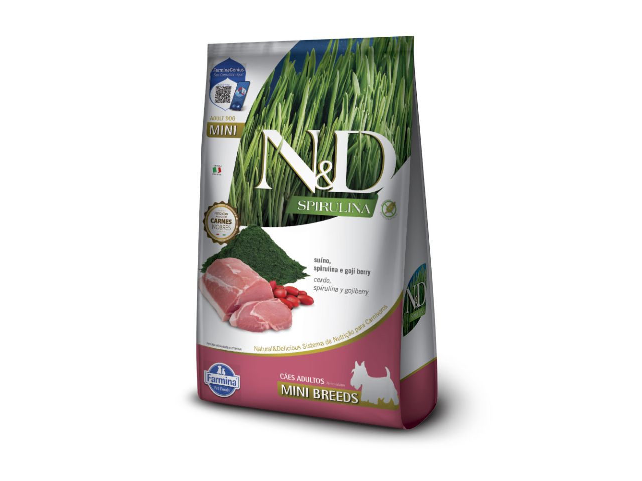 N&D Spirulina Food for Adult Dogs Mini Pork 2kg | Benefits of Spirulina