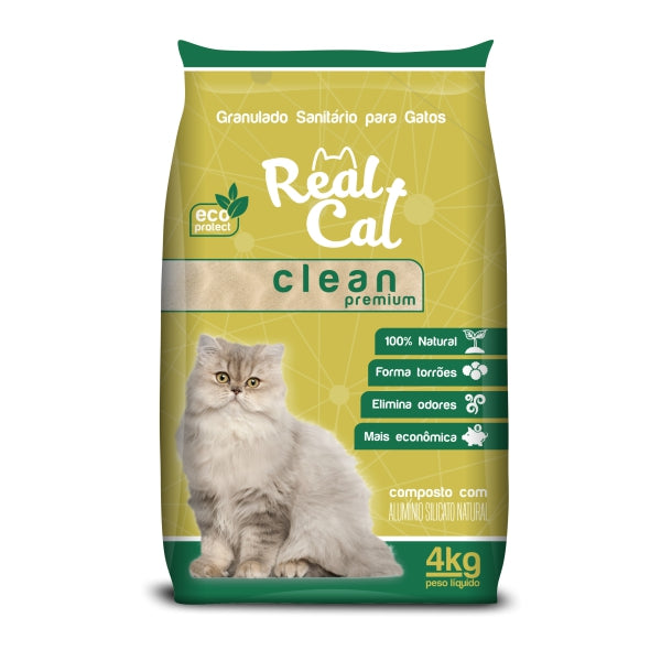 Areia Higienica para Gatos Sanitário Clean Premium | Real Cat