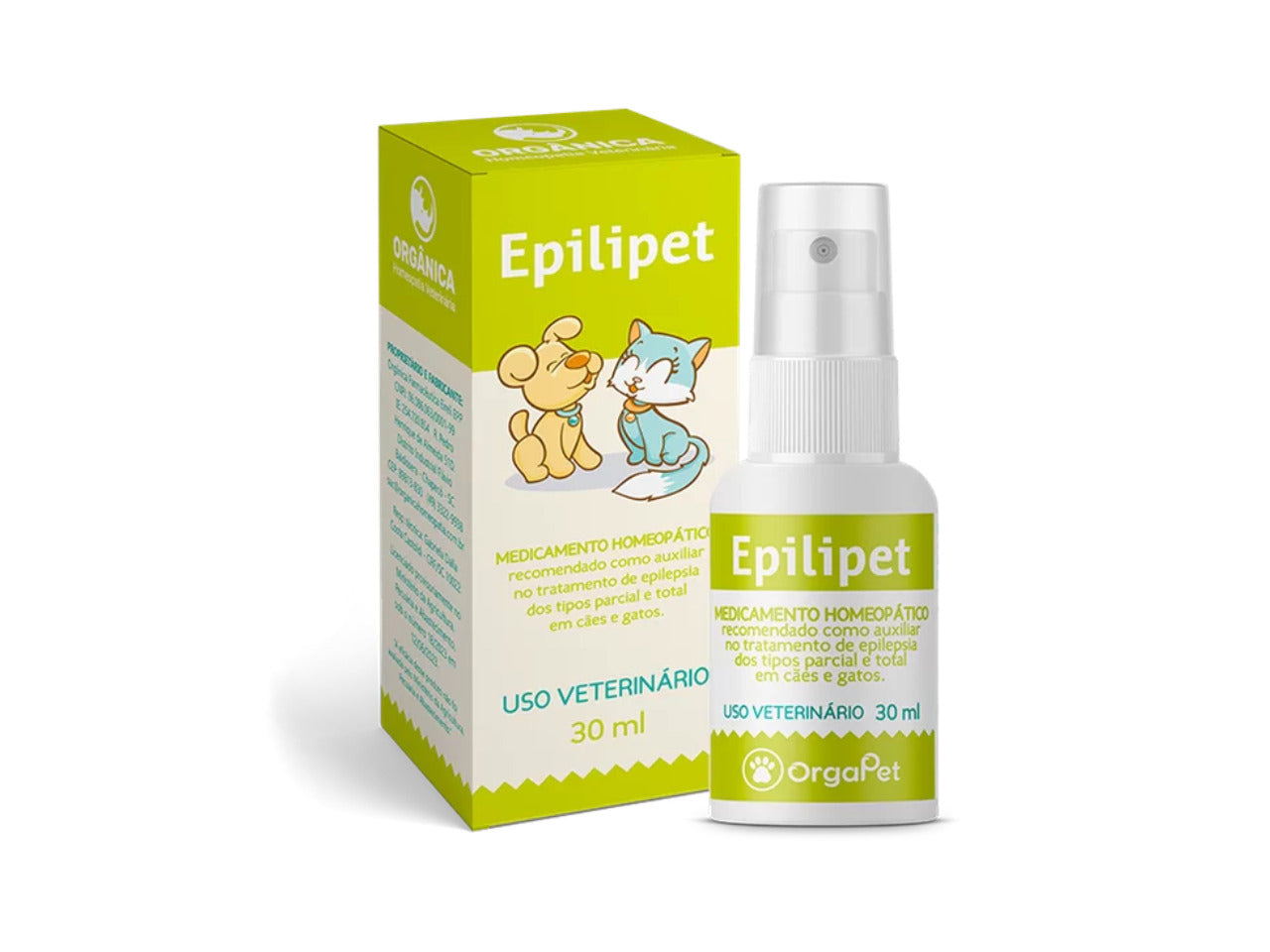 Tratamento de Epilepsia Homeopático Epilipet 30ml para Cães e Gatos | OrgaPet