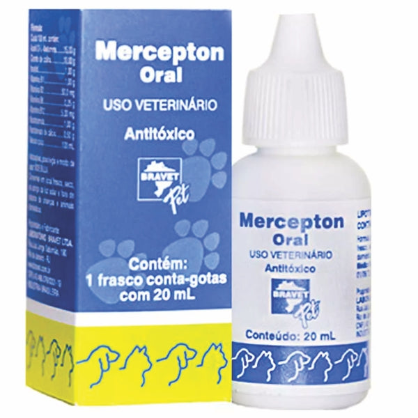 Mercepton Gotas Oral para Cães e Gatos 20ml | Chemitec