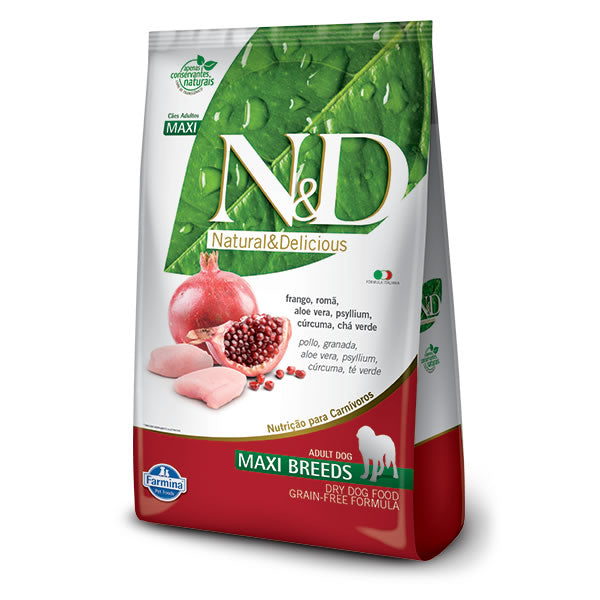 ND Prime Chicken and Pomegranate Maxi 10.1kg | Natural Food for Adult Dogs of Large Breeds