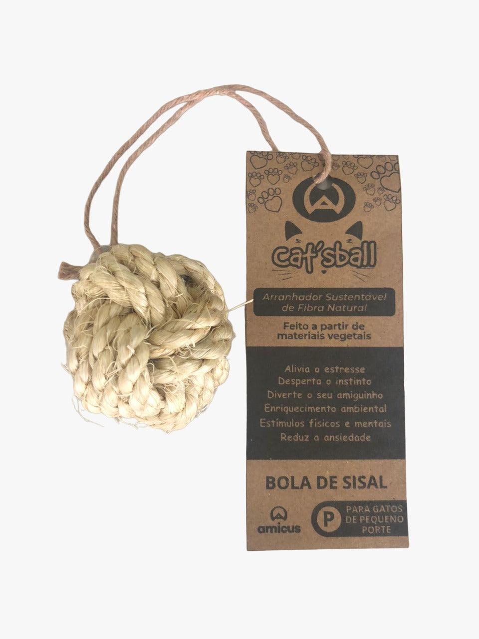 Arranhador para Gatos Bola de Sisal | Amicus